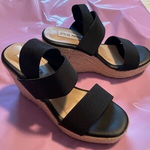 Steve Madden 4 inch wedge espadrille like new size 6.5